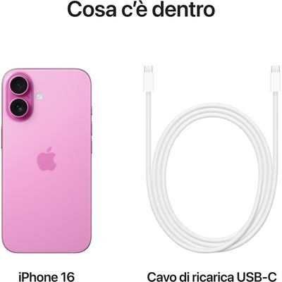 Smartphone Apple iPhone 16 128GB Pink