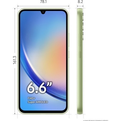Smartphone Samsung Galaxy A34 5G 8+256GB lime verde