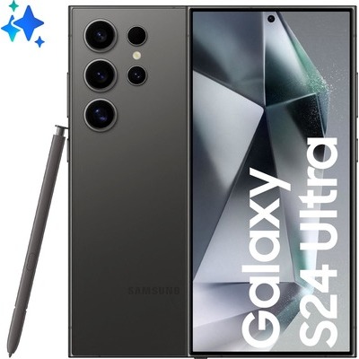 Smartphone Samsung Galaxy S24 Ultra 256GB titanium black titanio nero