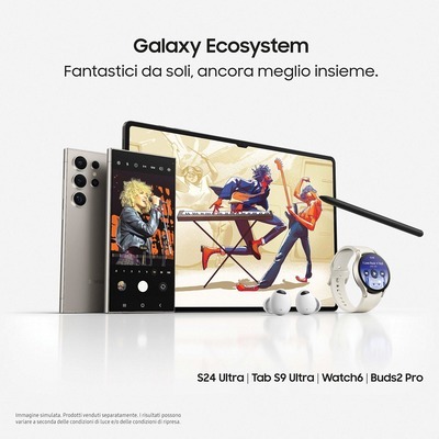 Smartphone Samsung Galaxy S24 Ultra 512GB titanium gray titanio grigio