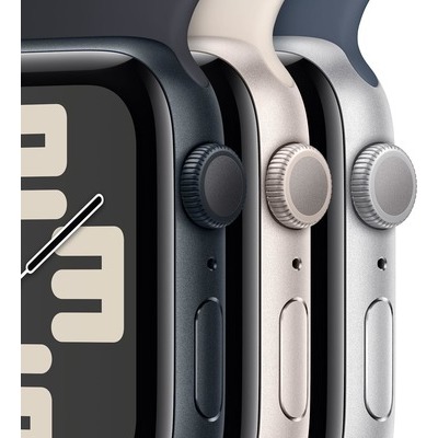Smartwatch Apple Watch SE GPS 40mm in alluminio Starlight con cinturino sport loop starlight