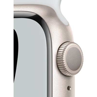 Smartwatch Apple Watch Serie 7 GPS cassa 41mm in alluminio silver con cinturino Nike platino/nero