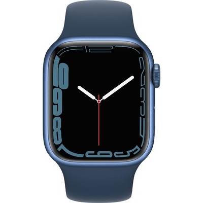 Smartwatch Apple Watch Serie 7 GPS+cellular cassa 41mm in alluminio blu con cinturino sport blu