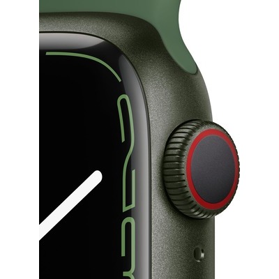 Smartwatch Apple Watch Serie 7 GPS+cellular cassa 41mm in alluminio verde con cinturino sport verde