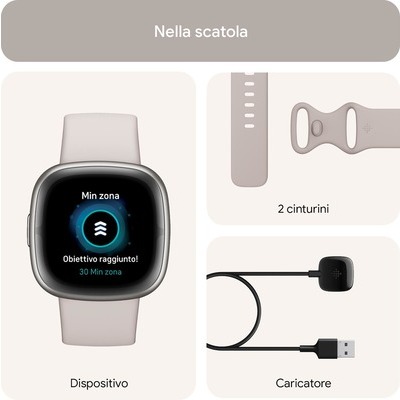 Smartwatch Fitbit Sense 2 white bianco