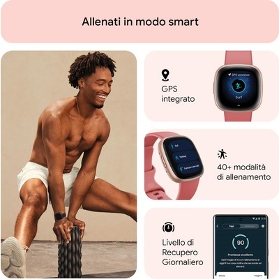 Smartwatch Fitbit Versa 4 pink rosa