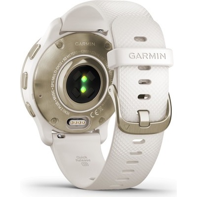 Smartwatch Garmin Venu 2 Plus white/cream gold bianco
