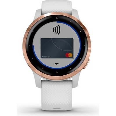 Smartwatch Garmin Vivoactive 4S GPS Wi-Fi white/rose gold bianco/oro rosa