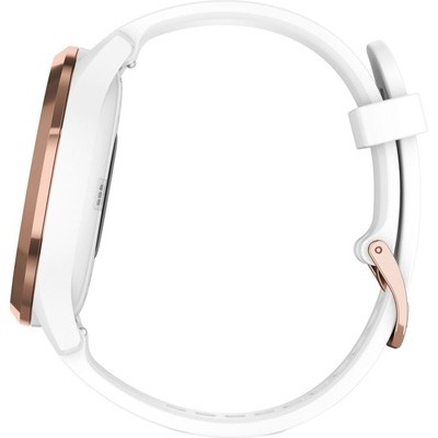 Smartwatch Garmin Vivomove ghiera rose gold cinturino white bianco
