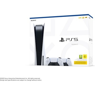 Sony PlayStation PS5 Disc + 2° Controller DualSense White