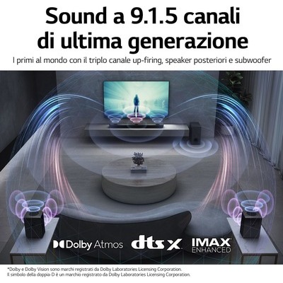 Soundbar + Subwoofer wireless LG S95QR