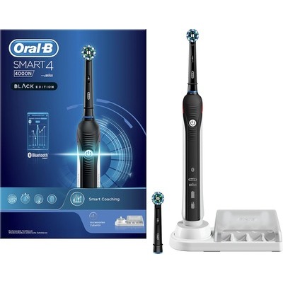 Spazzolino elettrico ricaricabile Oral-B Braun Smart 4 4000N Black nero