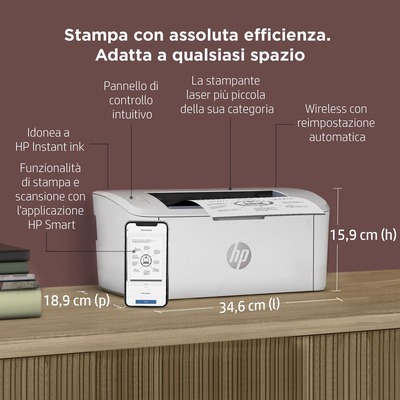 Stampante HP Laserjet M110W bianco