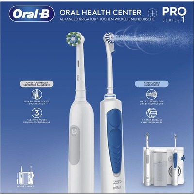 Stazione orale Braun Oral-B idropulsore MD20 + spazzolino elettrico Braun Oral-B PRO1