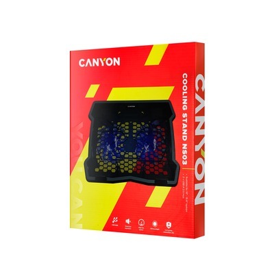Supporto Canyon stand 2 fan per laptops 15,6