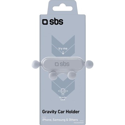 Supporto da bocchetta SBS gravity argento