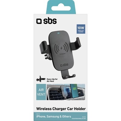 Supporto SBS Gravity da auto con ricarica wireless 10W