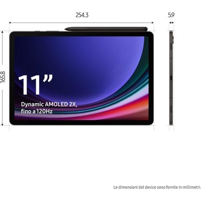 Tablet Samsung Galaxy Tab S9 8/128 GB Wi-Fi grafite
