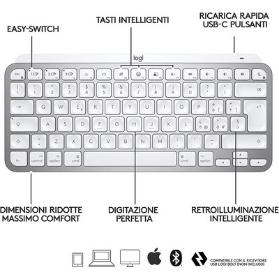 Tastiera Logitech MX Keys mini for Mac