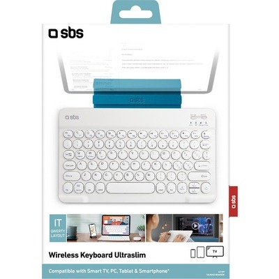 Tastiera universale SBS BOARDW bluetooth bianca