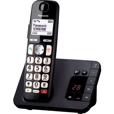 Telefono Cordless Panasonic con segreteria nero