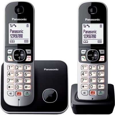 Telefono Cordless Panasonic Duo TG6852JTB nero