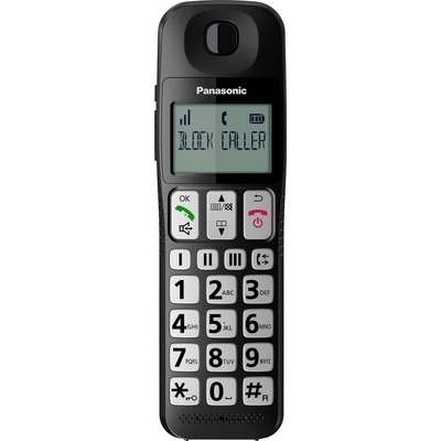 Telefono Cordless Panasonic TGE110JTB black nero