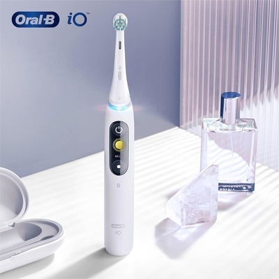Testina di ricambio spazzolini ricaricabili braun Oral-B serie IO 7,8,9 Gentle Care sensitive confezione 2pz white bianco