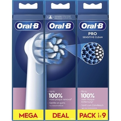 Testine di ricambio Braun Oral-B EB60 sensitive confezione 3+3+3 compatibili per spazzolini elettrici Braun Oral-B