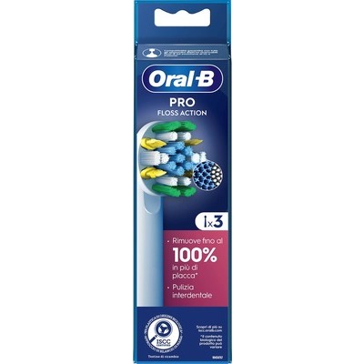 Testine di ricambio Oral-B Braun XF Floss Action confezione 3pz white bianco