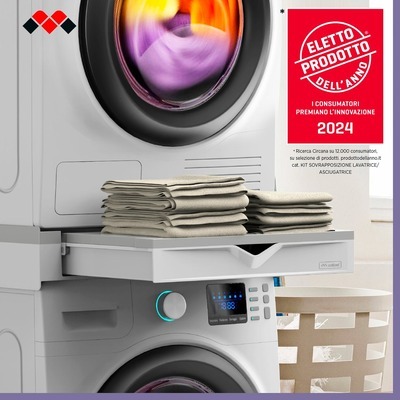 TORRE DUO Meliconi Kit di sovrapposizione universale per lavatrice e asciugatrice