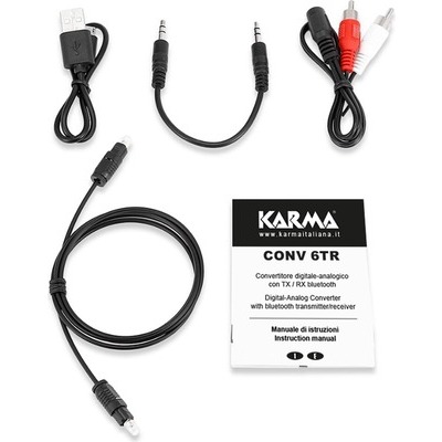 Trasmettitore e ricevitore bluetooth Karma CONV 6TR colore nero