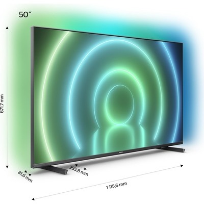 TV LED 4K UHD Android Smart Philips 50PUS7906