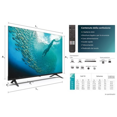 TV LED 4K UHD Smart Philips 43PUS7009