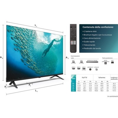 TV LED 4K UHD Smart Philips 55PUS7009