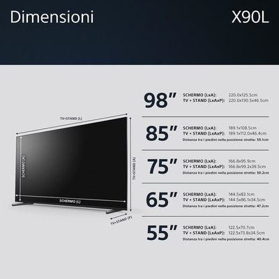 TV LED Google TV 4K UHD Sony 98X90L