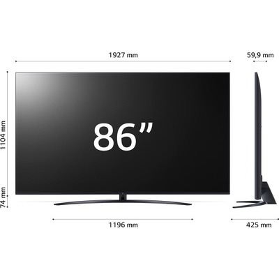 TV LED Smart LG 86UT81006 calibrato 4K e FULL HD