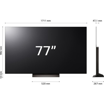 TV OLED UHD 4K Smart LG OLED77C44