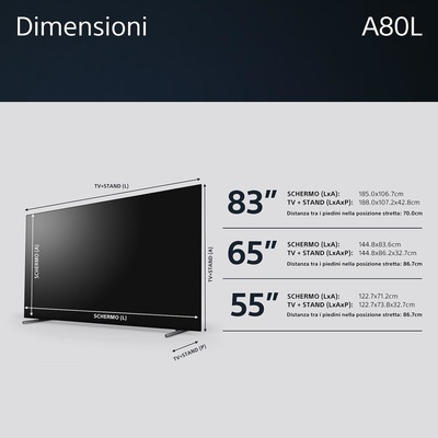 TV OLED UHD 4K Smart Sony 65A80L