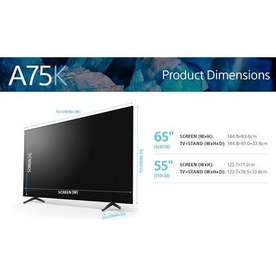 TV OLED UHD 4K Smart Sony XR55A75K