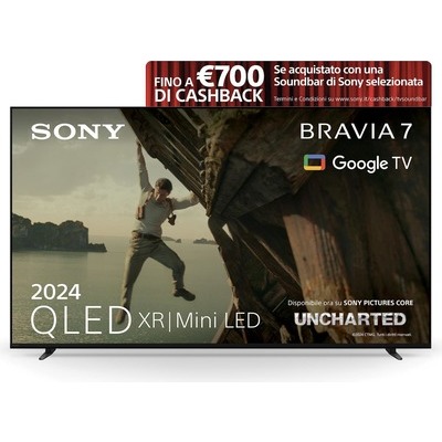 TV QLED Google TV 4K Sony K65XR70 UHD