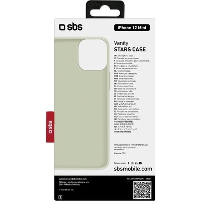 Vanity cover SBS per iPhone 12 Mini verde chiaro