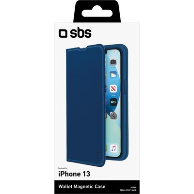 Wallet lite SBS per iPhone 13 blu