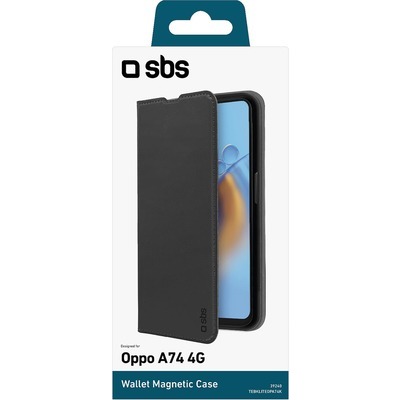 Wallet lite SBS per Oppo A74 nero