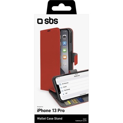 Wallet SBS per iPhone 13 Pro rosso