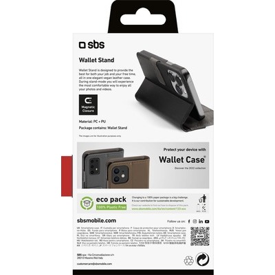Wallet SBS per iPhone 14 Pro nero
