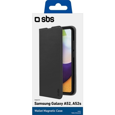 Wallet SBS per Samsung A52 nero