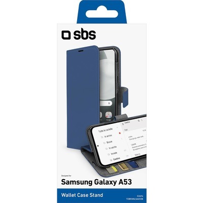 Wallet SBS per Samsung Galaxy A53 blu